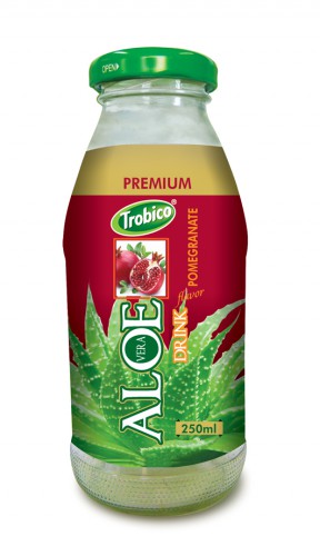 562 Trobico Aloe vera pomegranate flavor glass bottle 250ml